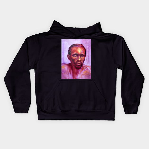 Portrait of Ngala Kids Hoodie by rozmcq